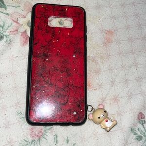 Very cute stylish phone case with a charm I hand attached and made 😌🥰